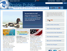 Tablet Screenshot of prairiepublic.org